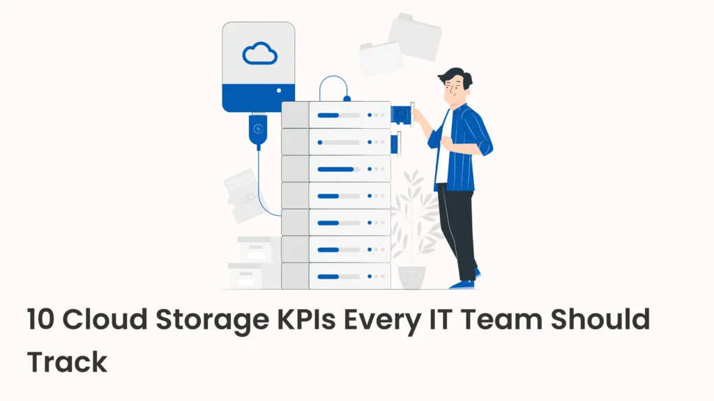 Dashboard displaying cloud storage performance metrics